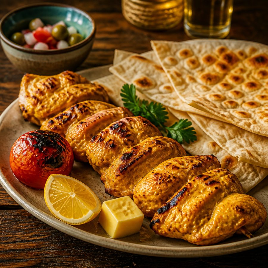 جوجه کباب کافه‌ای